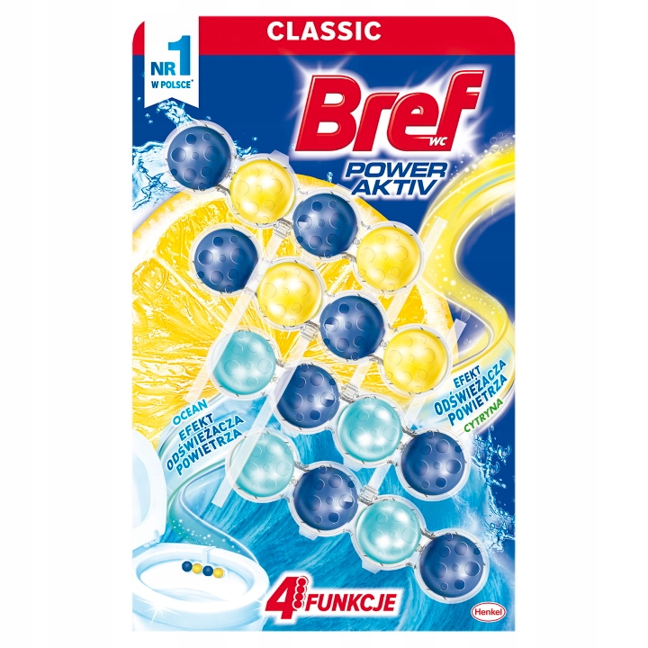 

Bref Power Zawieszka Wc Soczysta Cytryna 4x50g