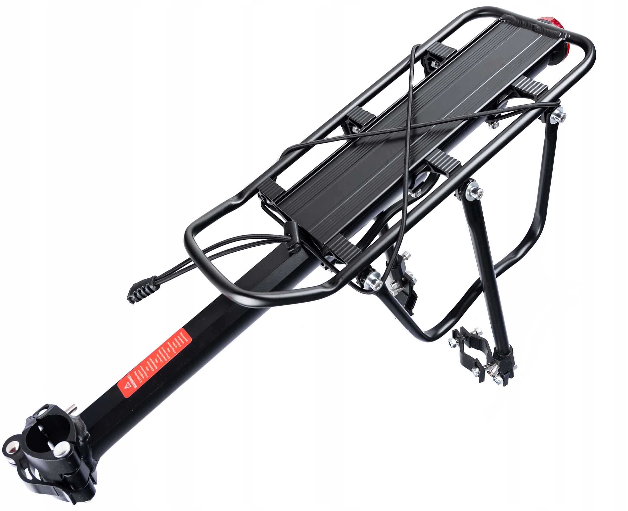 Bagażnik Rowerowy Wzmacniany Tylny pod Sakwy Regulowany Udźwig do 50kg Montaż sztyca