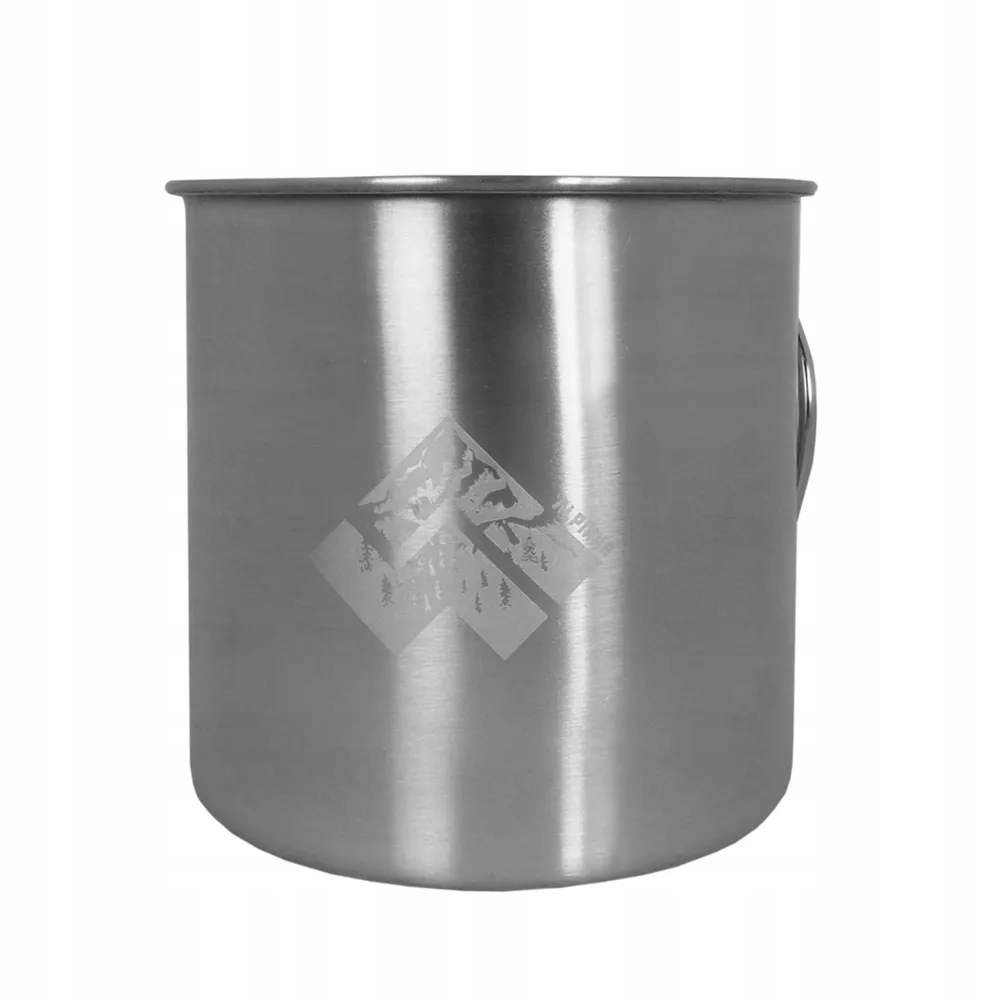 Kubek turystyczny Alpinus Lugo 0,5l stalowy góry kempingowy
