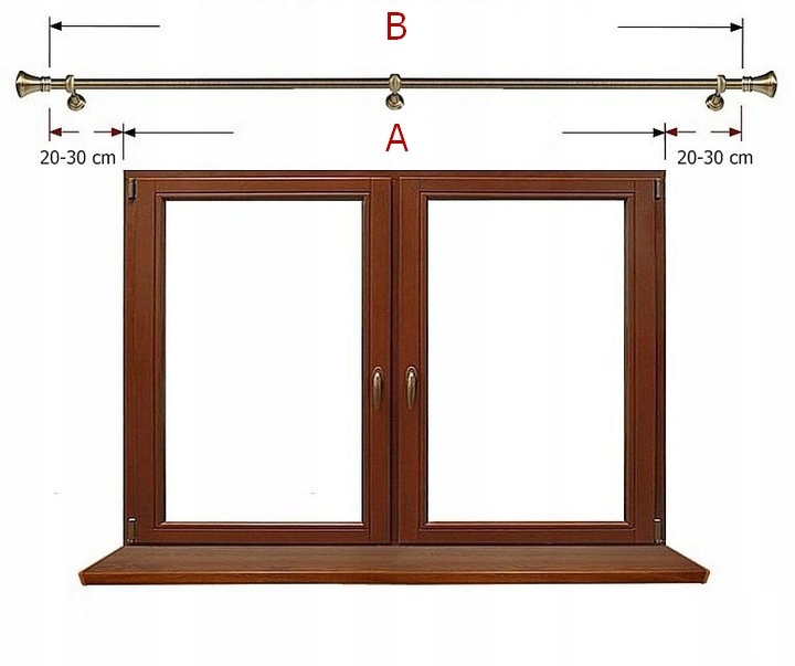 KARNISZE EXCLUSIVE KARNISZ PODWÓJNY 25+19 / 440 cm Długość drążka 440 cm