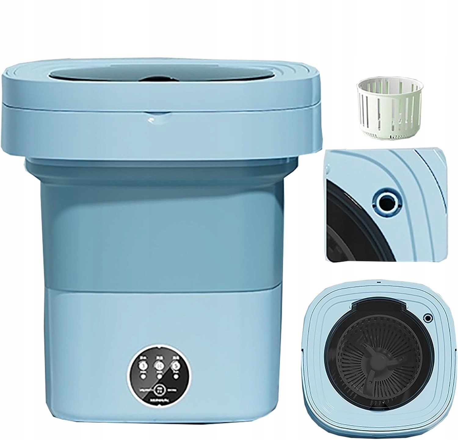 Mini plně automatická skládací cestovní pračka 10 l