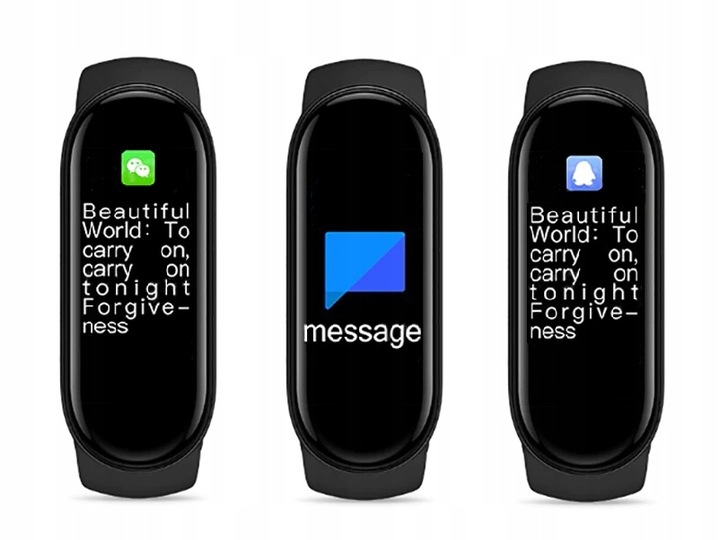 SMARTBAND M7 SMARTWATCH OPASKA SPORTOWA BAND PROFI Czujniki akcelerometr pulsometr krokomierz