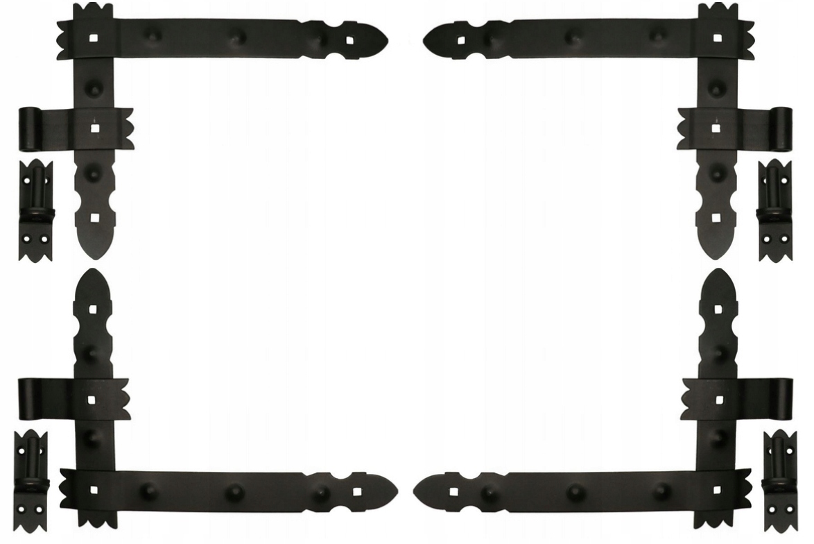 Garážový Závěs Dveří Úhlový Pásový 400mm Kpl 4ks