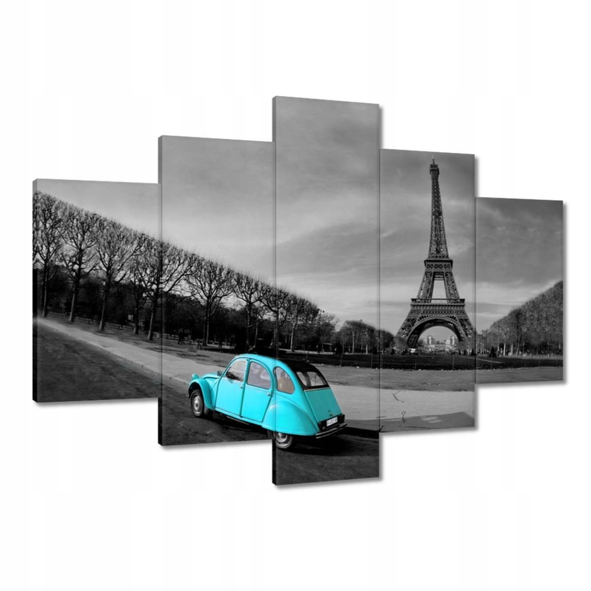 Obrazy 150x105 Eiffelova věž Tyrkysová