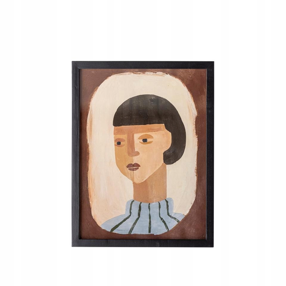 Bloomingville Amanda Ilustrace Dekorativní grafika Žena Hnědá