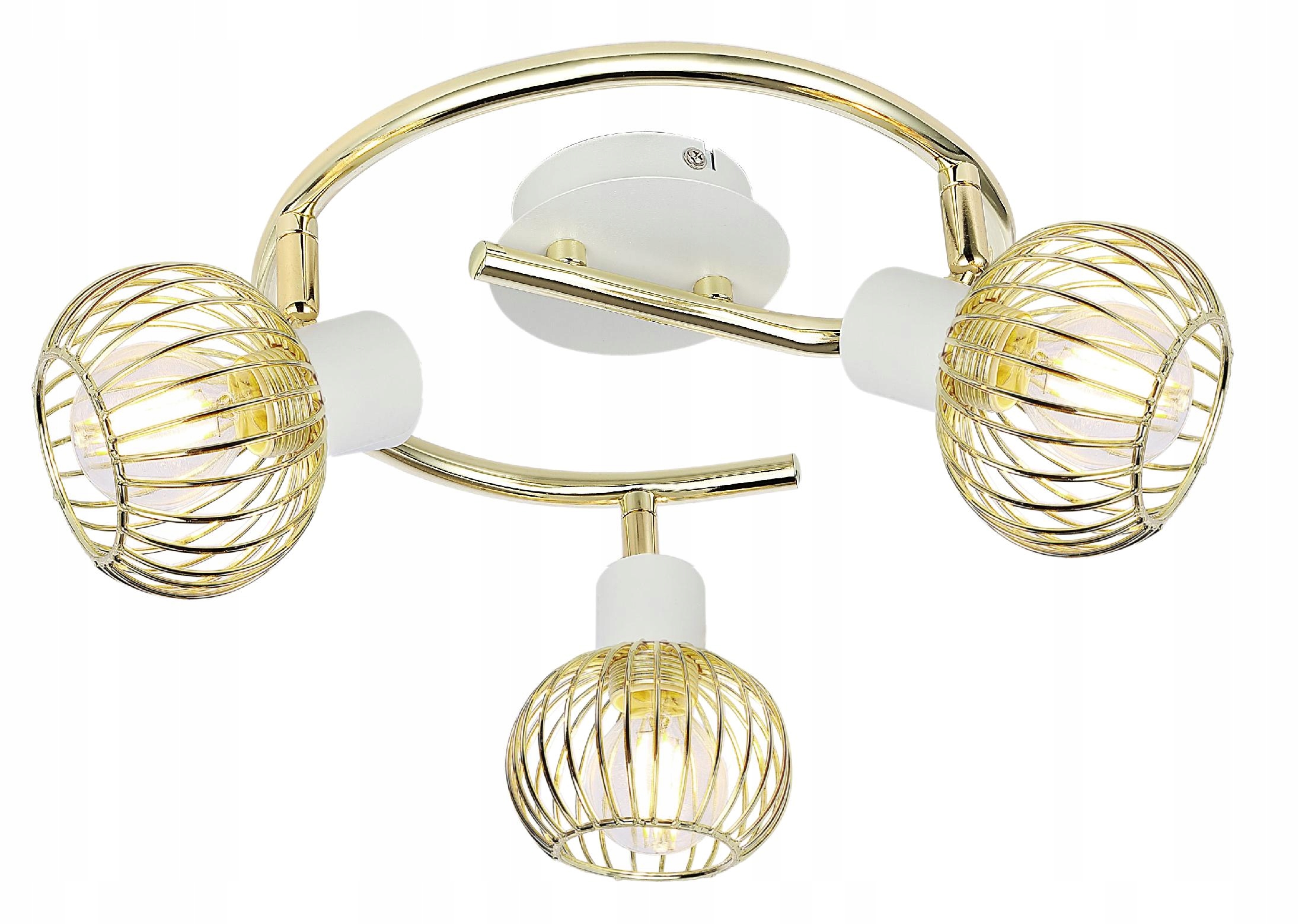 Skandinávská Spirálová Lampa 3XE14 S Ažurovými Stínítky