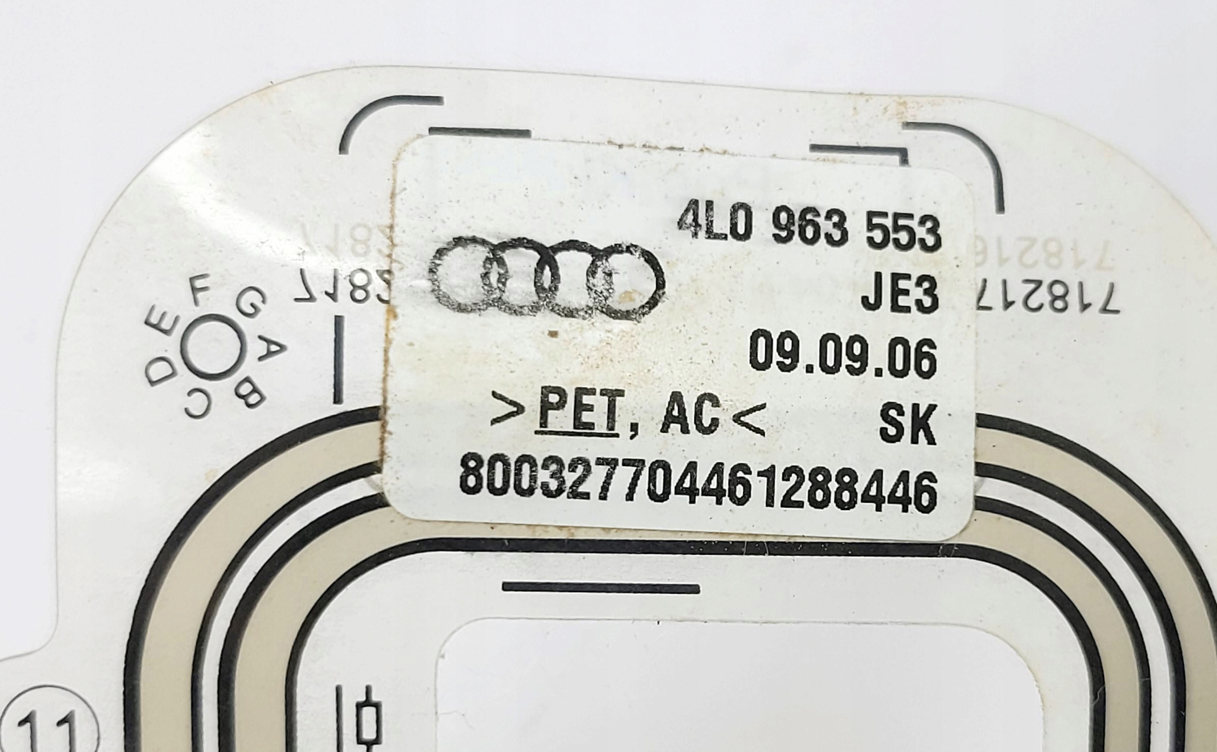 AUDI Q7 4L and sensor MATY seat NACISKU SENSOR 4L0963553 front