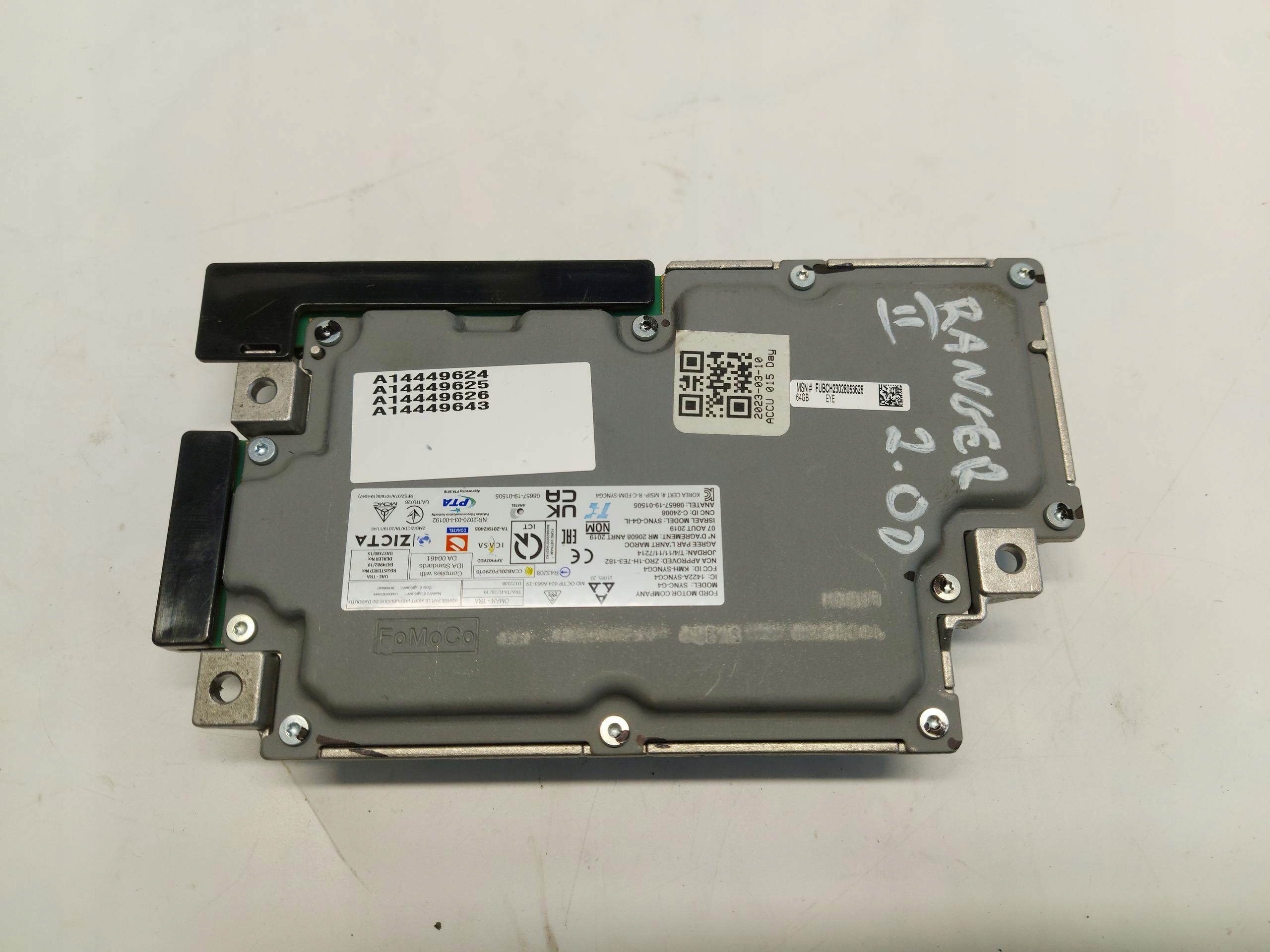 Ford Ranger VI 6 2024 module amplifier control unit navigation devices ecu