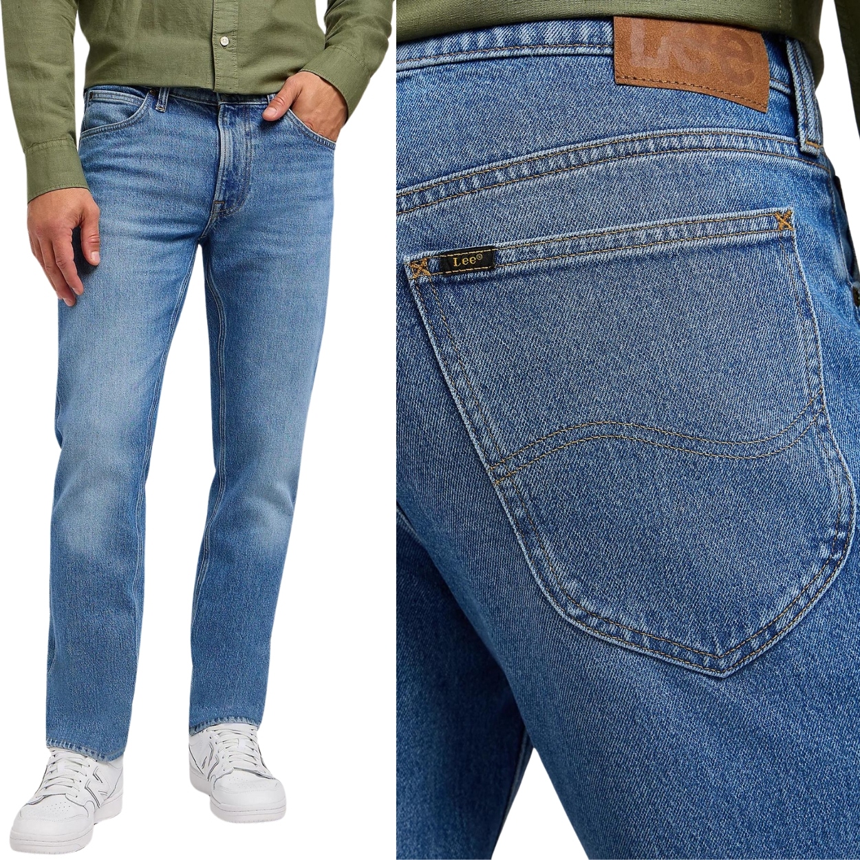 Lee Daren Chill Out Blue Džíny jednoduché pánské džínové kalhoty W32 L32