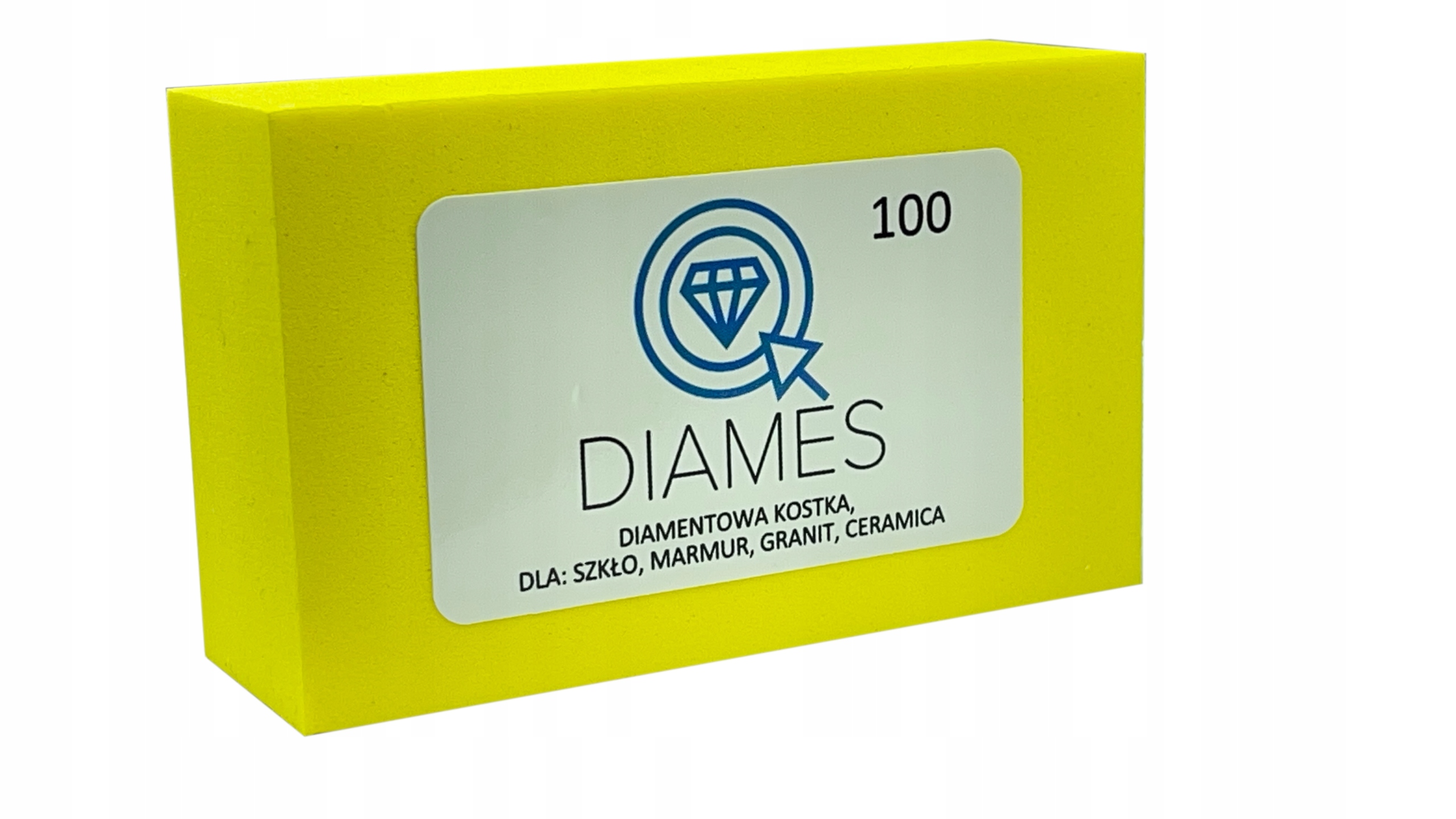 DIAMES GĄBKA KOSTKA POLERSKA DIAMENTOWA DO SZLIFOWANIA GRESU CERAMIKI #100