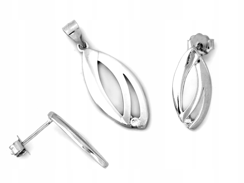 Stříbrný dámský komplet 925 pro každou příležitost, náušnice a přívěsek jako dárek