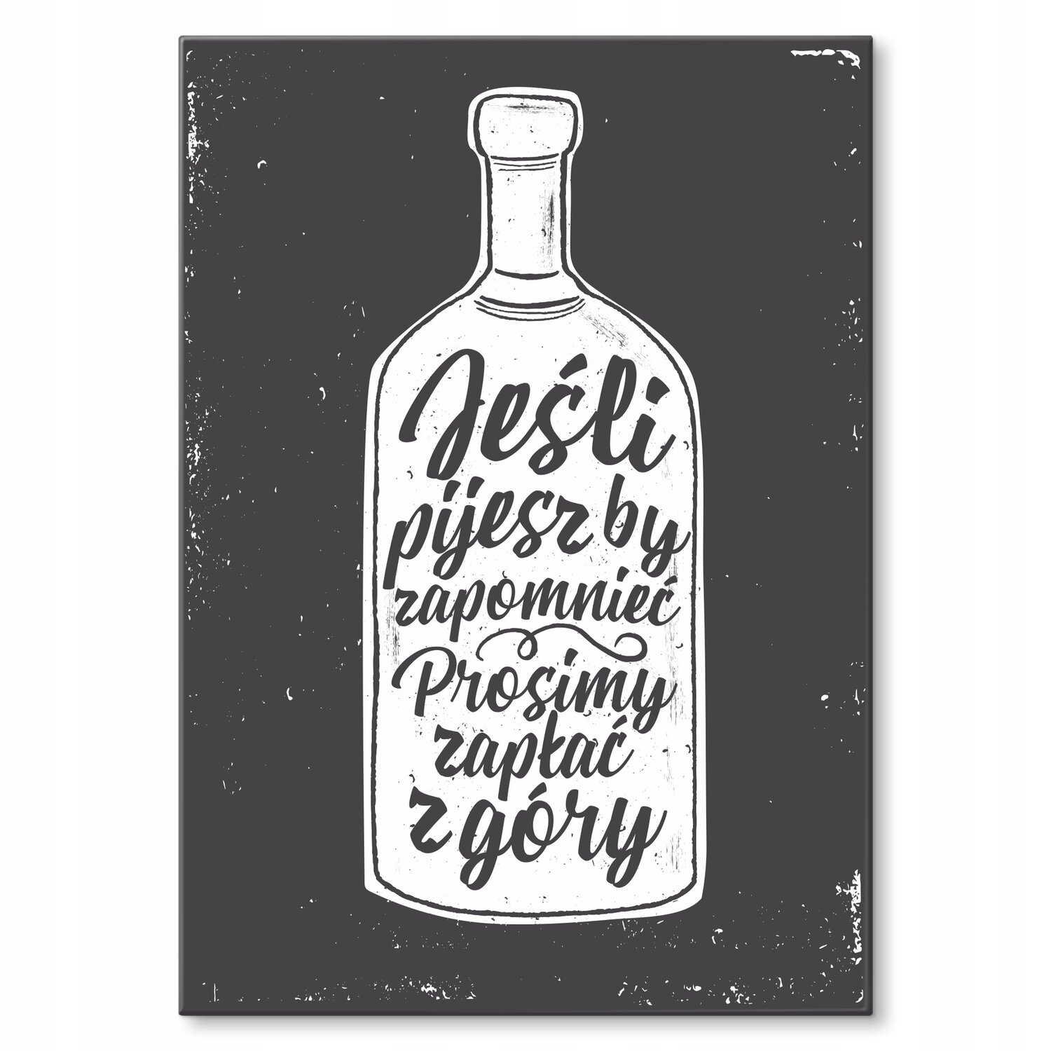 Kovový plakát Pokud pijete Dárek 42 x 59 cm