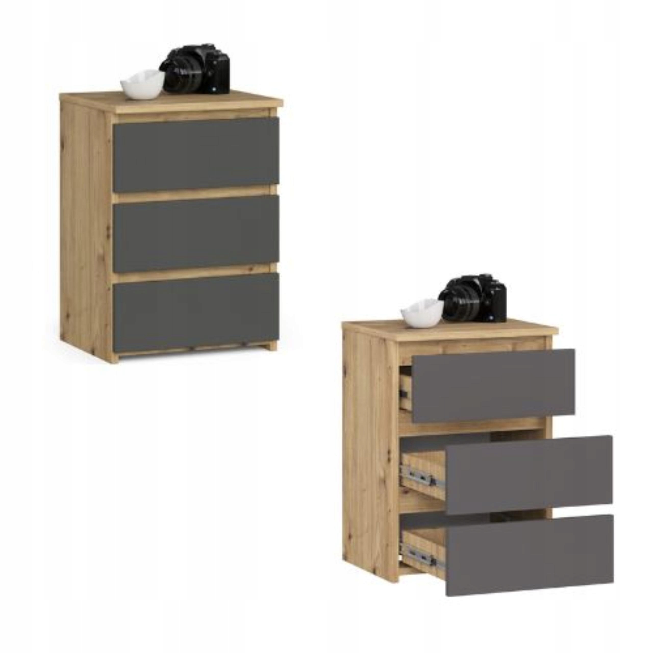 Nočná skrinka 40 cm CL3 grafit artisan-grafit nočný stolík Akd