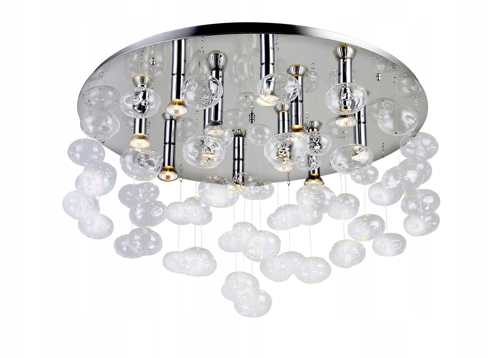 AZzardo Lampa sufitowa z dekoracyjnymi, szklanymi kulkami 12xGU10 do salonu