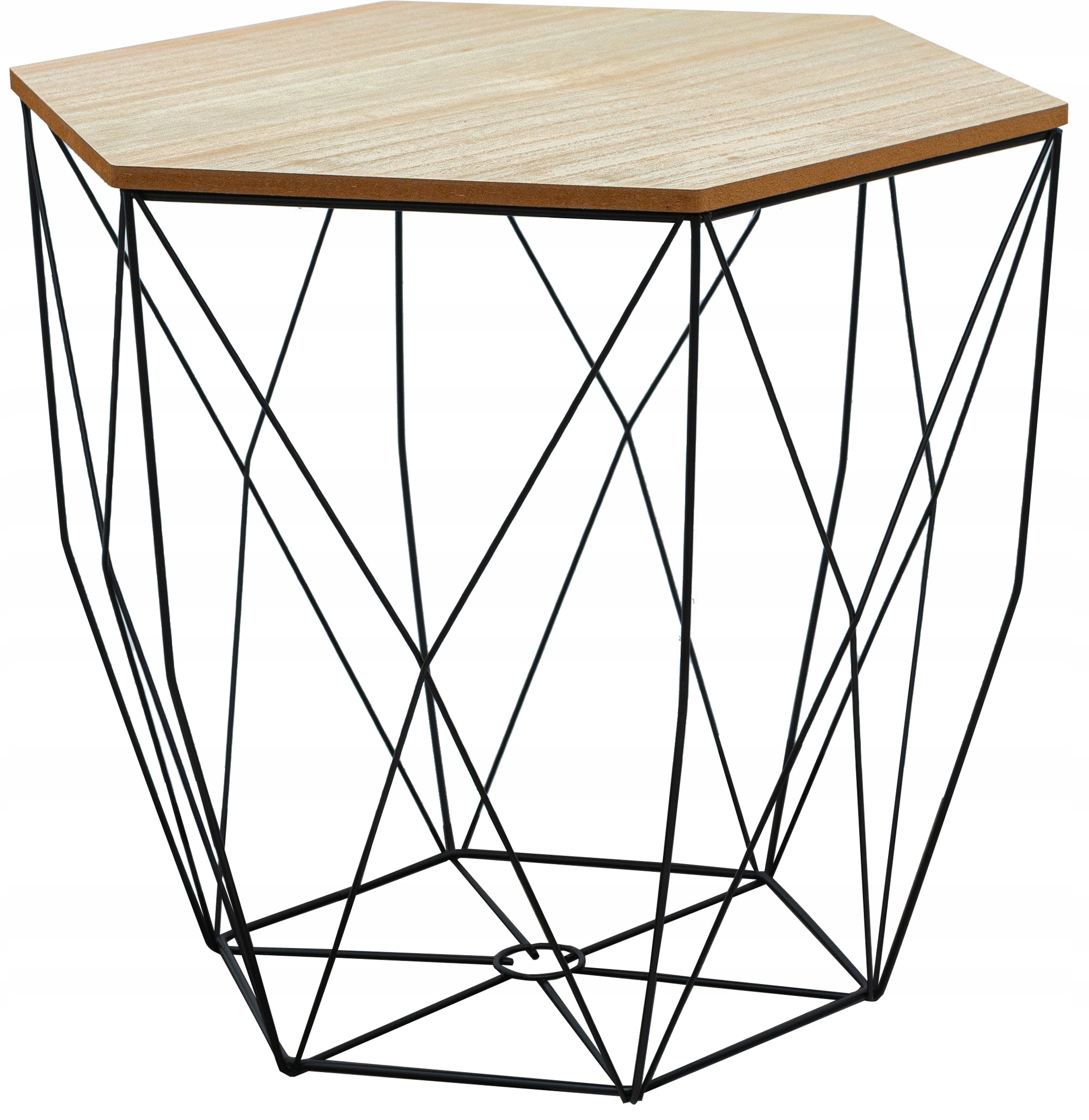 

Stolik Kawowy Drewniany Druciany Loft Czarny L