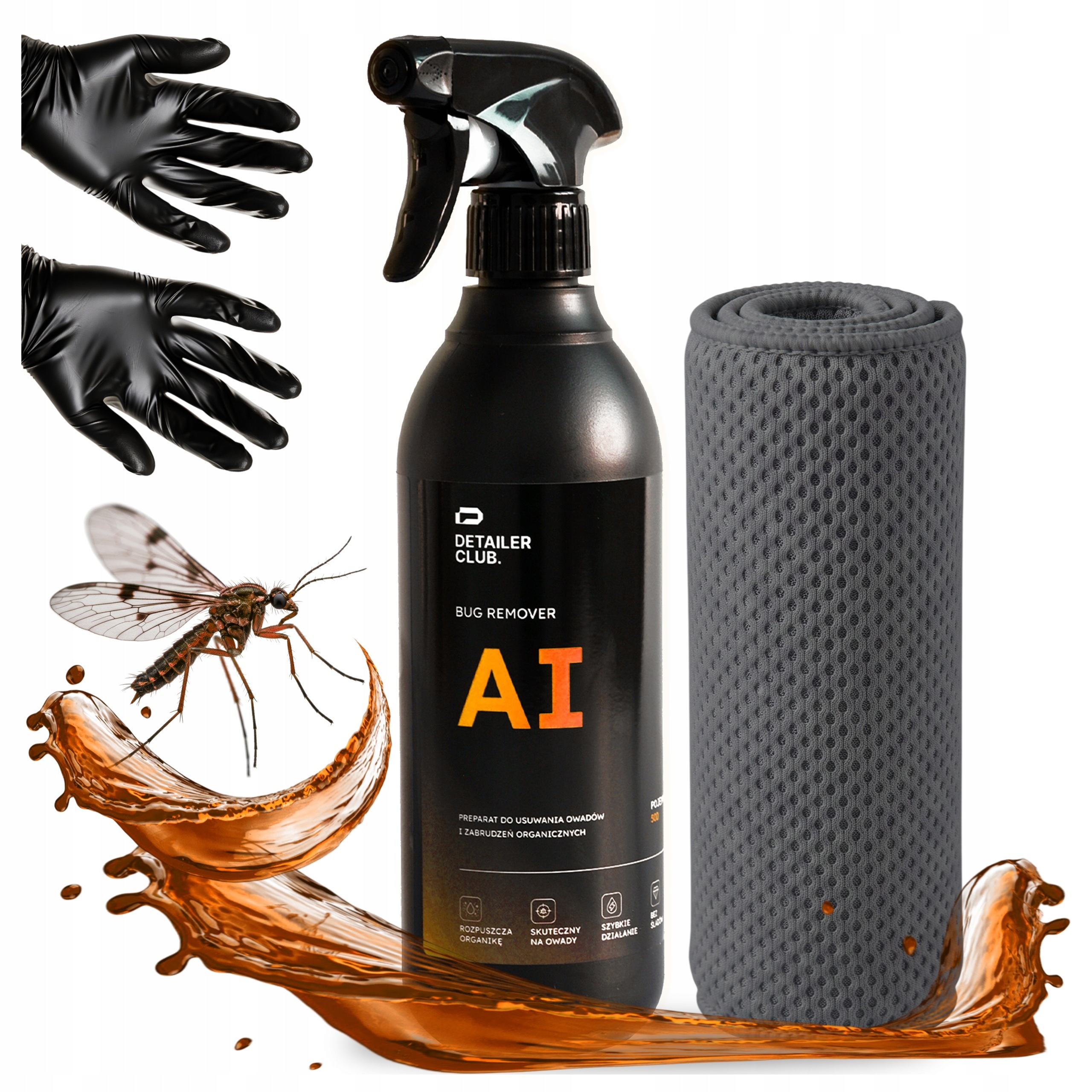 Płyn Środek Do Usuwania Owadów Zabrudzeń Z Auta Bug Remover 500ml