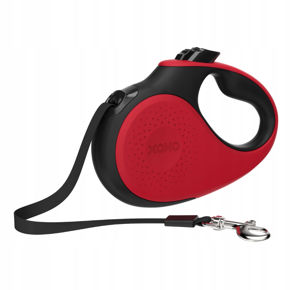 Levně Vodítko automatické Xcho páska 5 m (L) pro psa do 50 kg červená