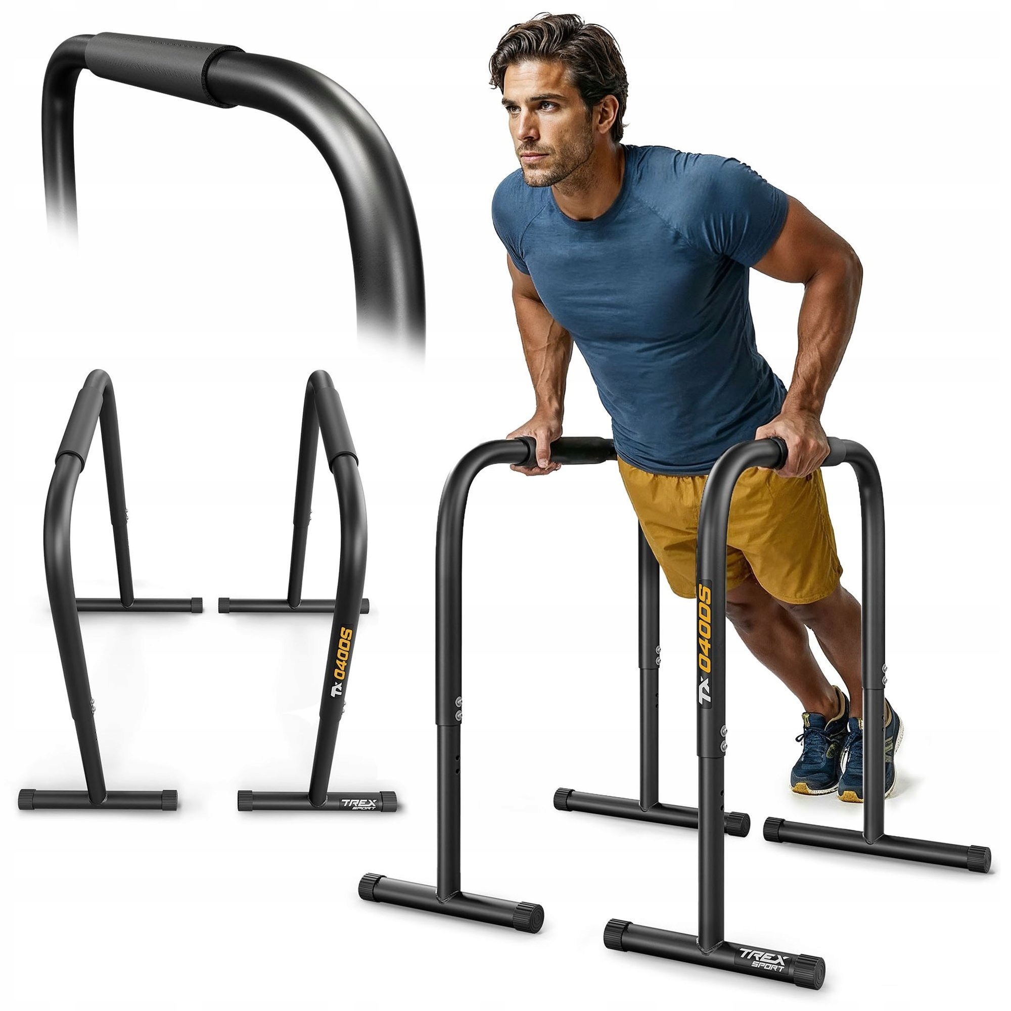 Poręcze treningowe do ćwiczeń dipów pompek wielofunkcyjne Trex Sport