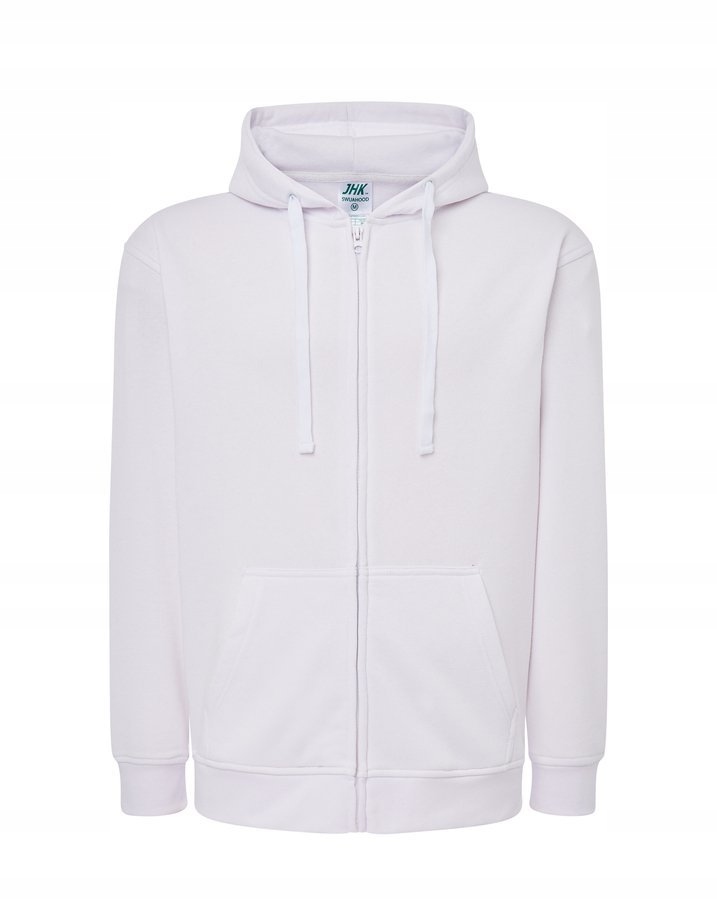 

Bluza męska Rozpinana z kapturem Gruba biała 2XL
