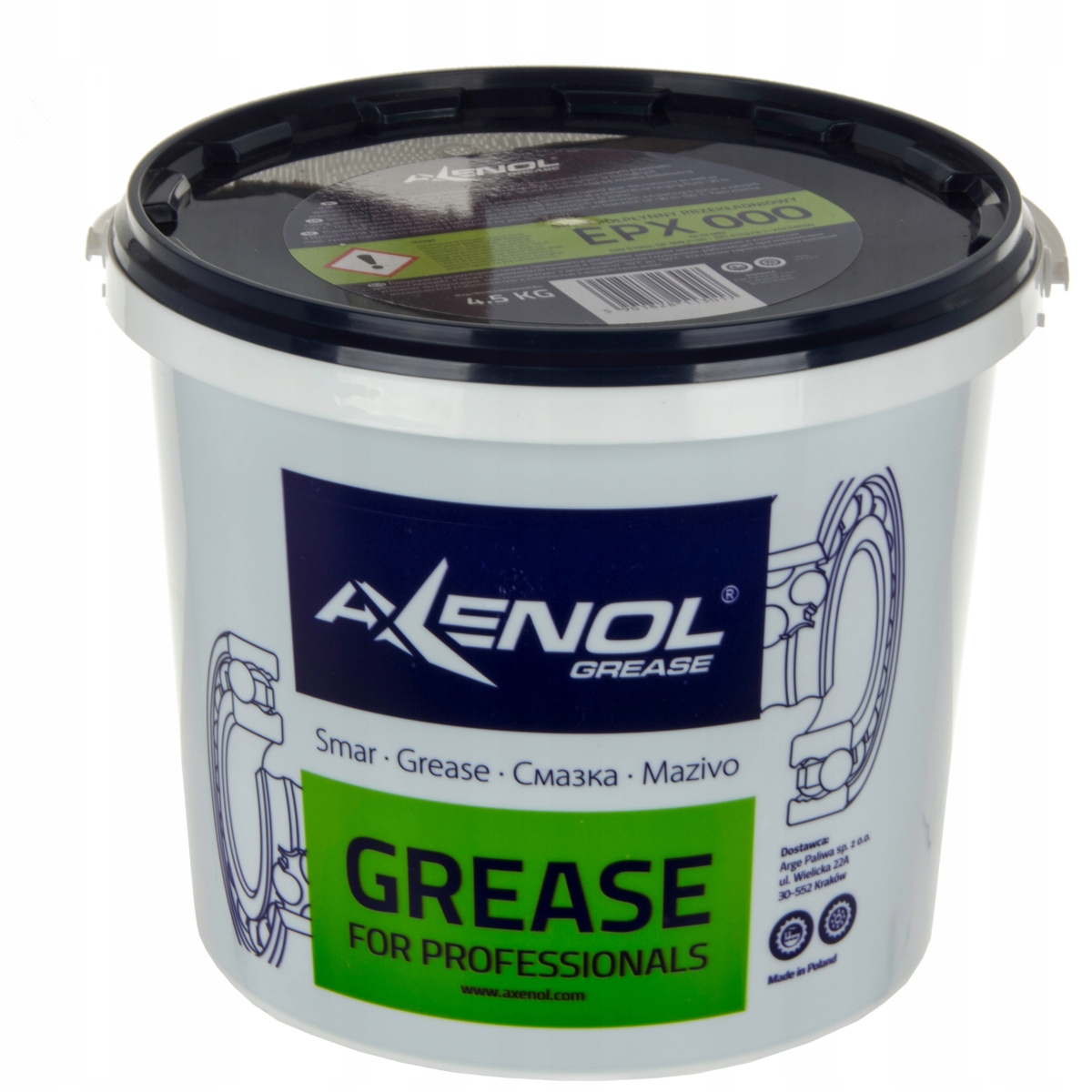

Smar przekładniowy Epx 000 Axenol Grease 4,5kg