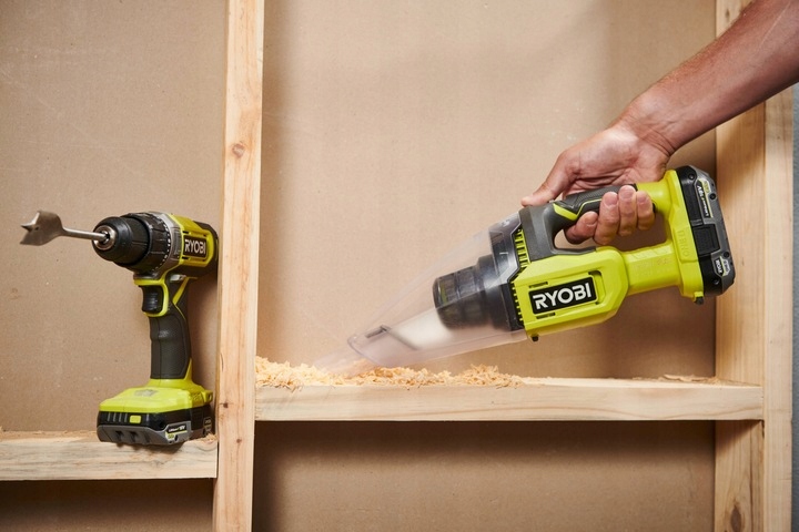 Odkurzacz ręczny Ryobi RHV18-0 + Narzędzie wielofunkcyjne 14 w 1 Praca na mokro nie