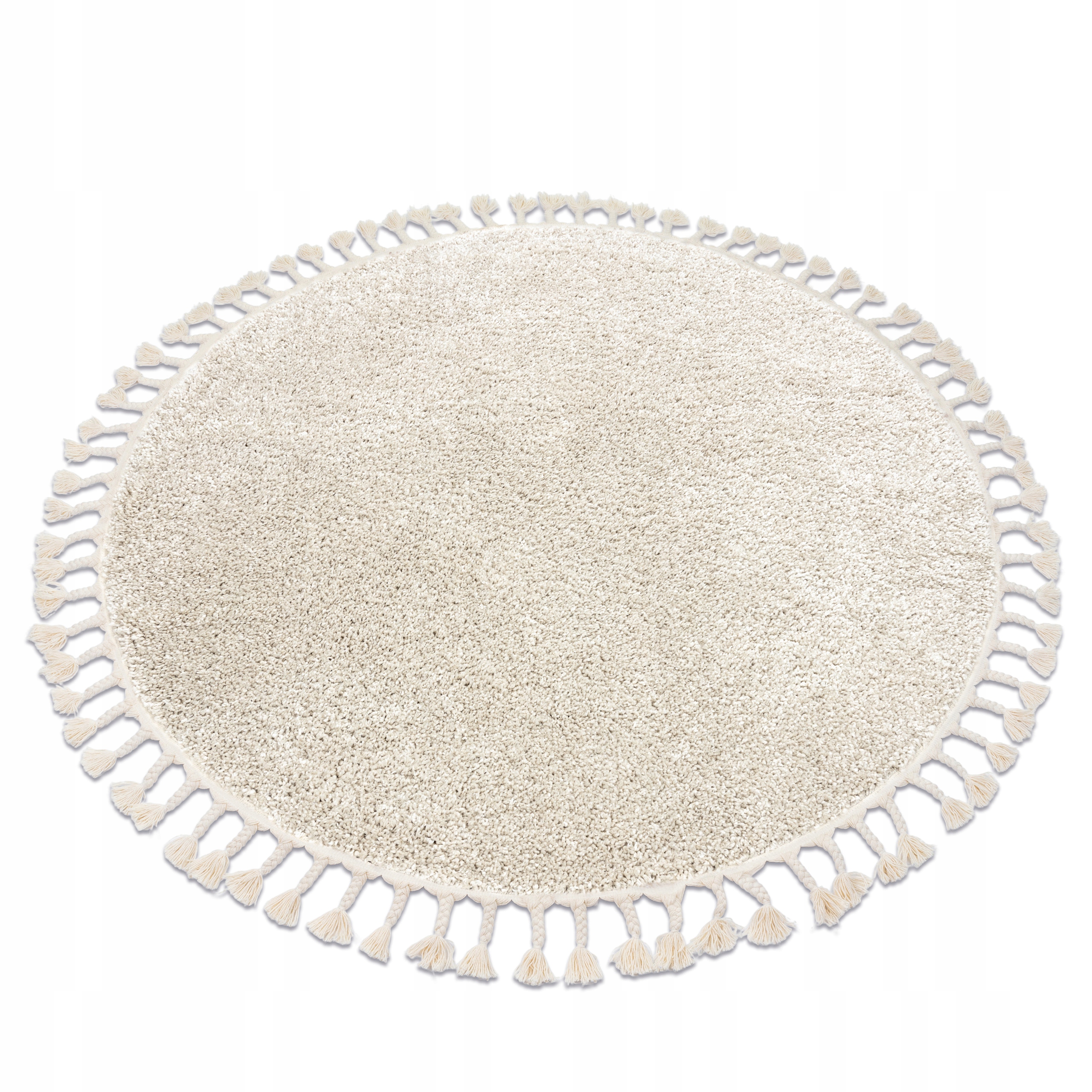 

Dywan Berberyjski koło 120 cm Gładki krem #GR3848