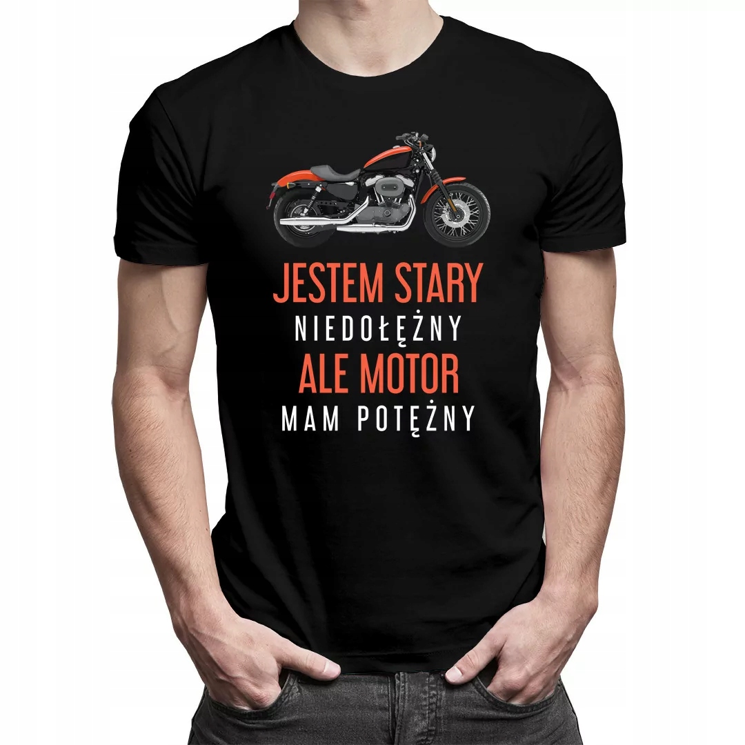 

Motor mam potężny- męska koszulka dla motocyklisty