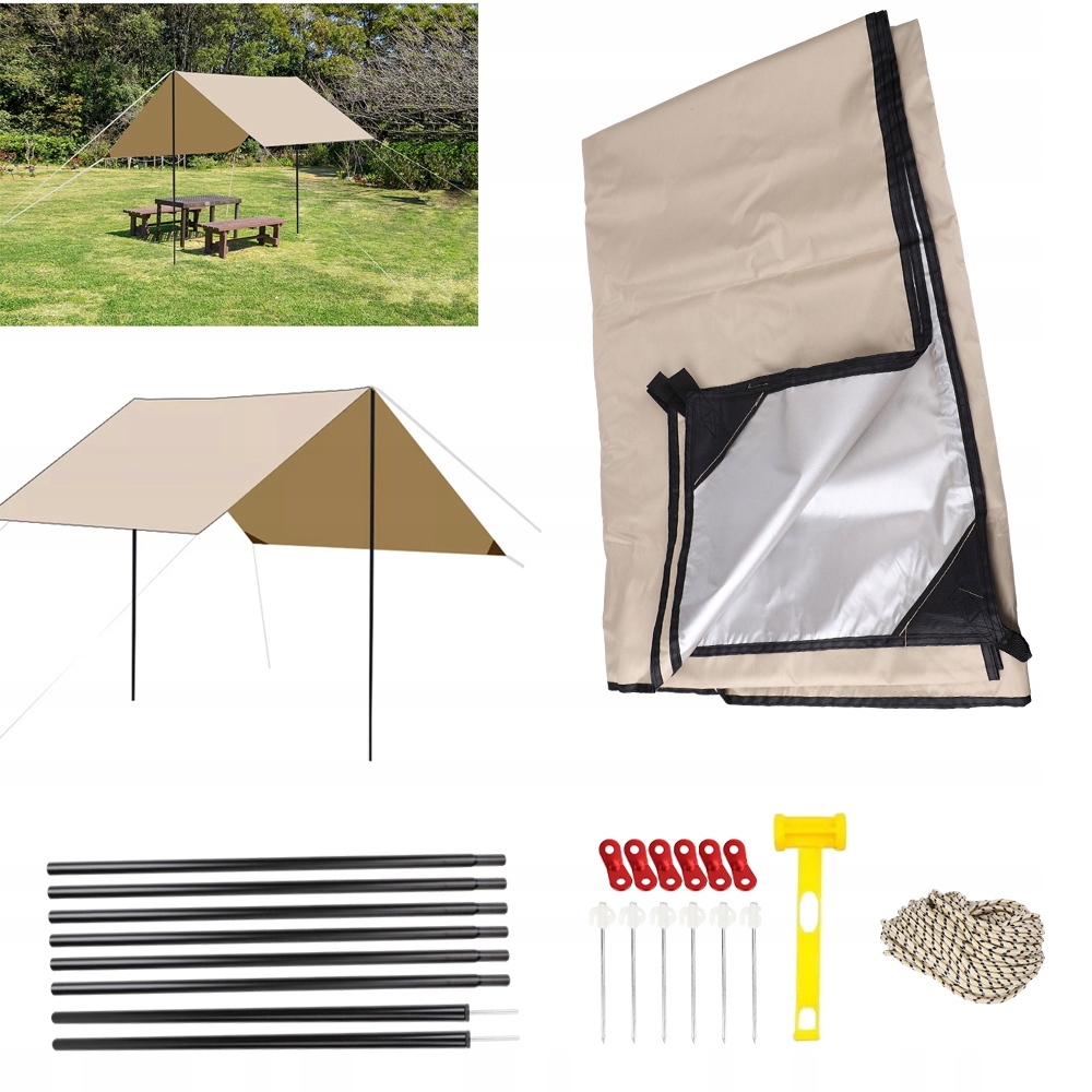 Sada nepromokavých Plachta plachet 3x3m