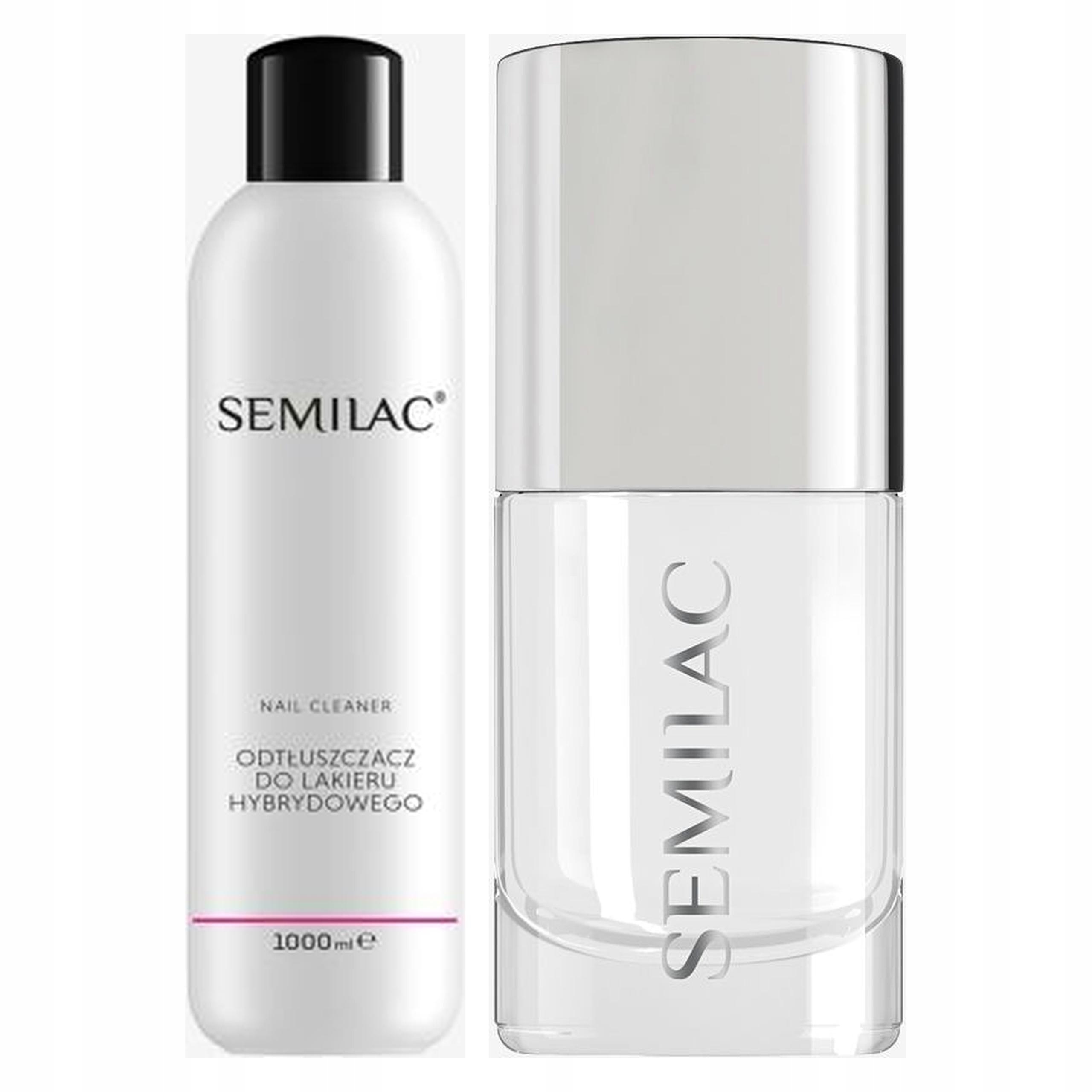 SEMILAC Primer Kwasowy i Cleaner 7ml 1000ml Odtłuszczanie Przyczepność