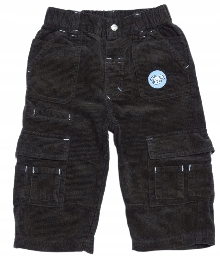 KAPPAHL cool detské menčestrové nohavice s PODŠÍVKOU milície 74