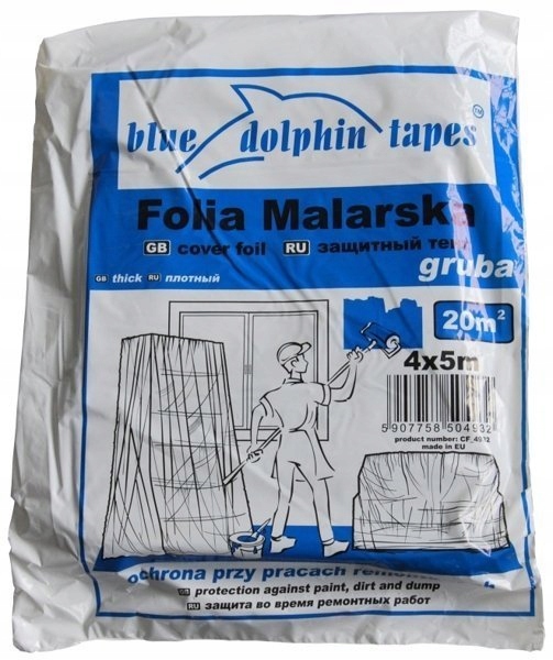

Folia Malarska Gruba Blue Dolphin 4m x 5m 20m2