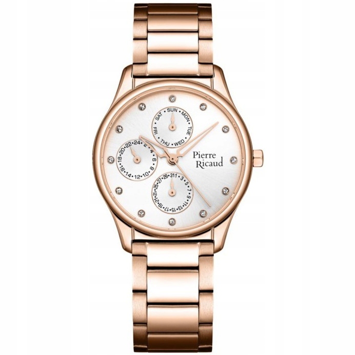 Dámské hodinky Pierre Ricaud P21057.9143QF Zirkony růžové zlato