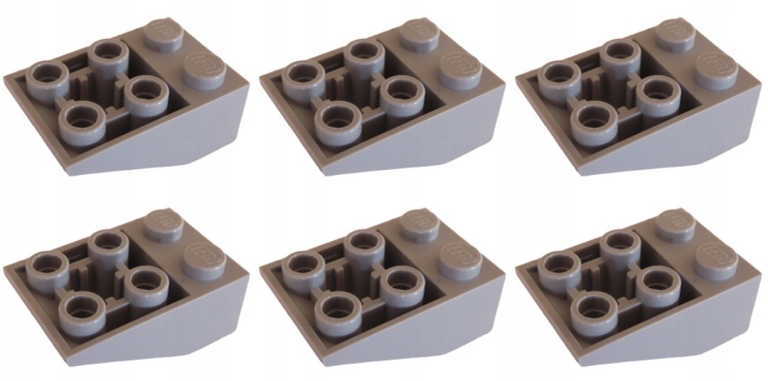 

Lego 3747b Skos 3x2 szary jasny Nowy (10g) 6 szt.