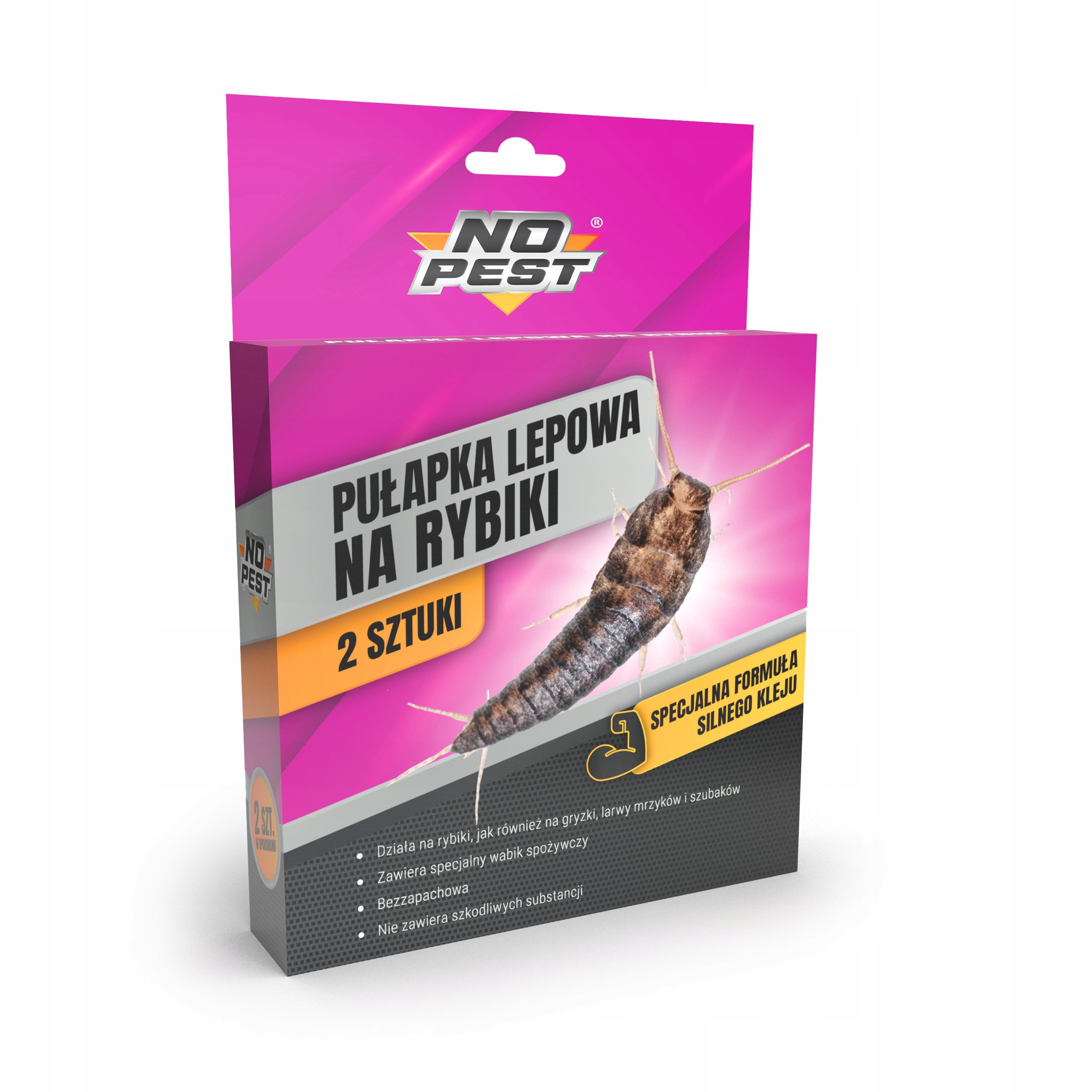 PUŁAPKA LEPOWA SPOSÓB LEP PREPARAT NA RYBIKI CUKROWE NO PEST (10 SZT) Rodzaj pułapka