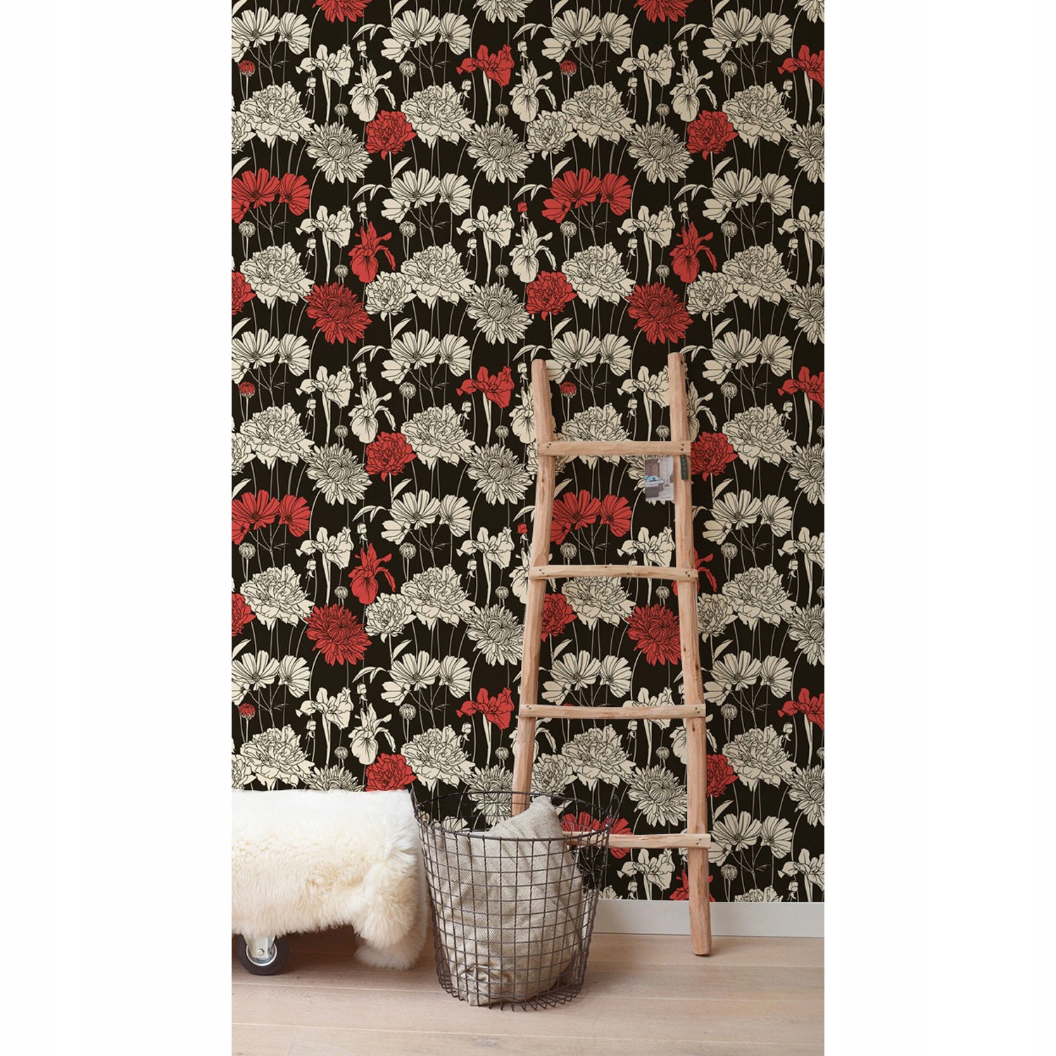 

Tapeta flizelinowa Ciemny kwiatowy bukiet 254x184