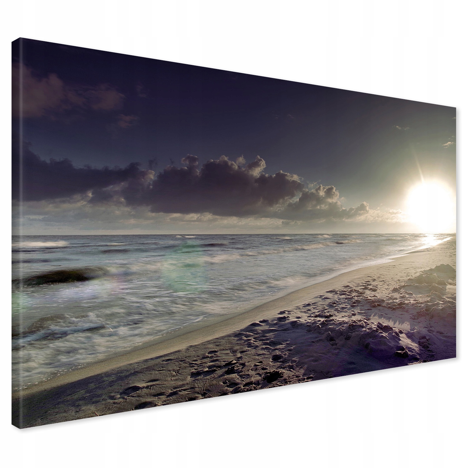 

Obraz na płótnie plaża morze zachód 120x80