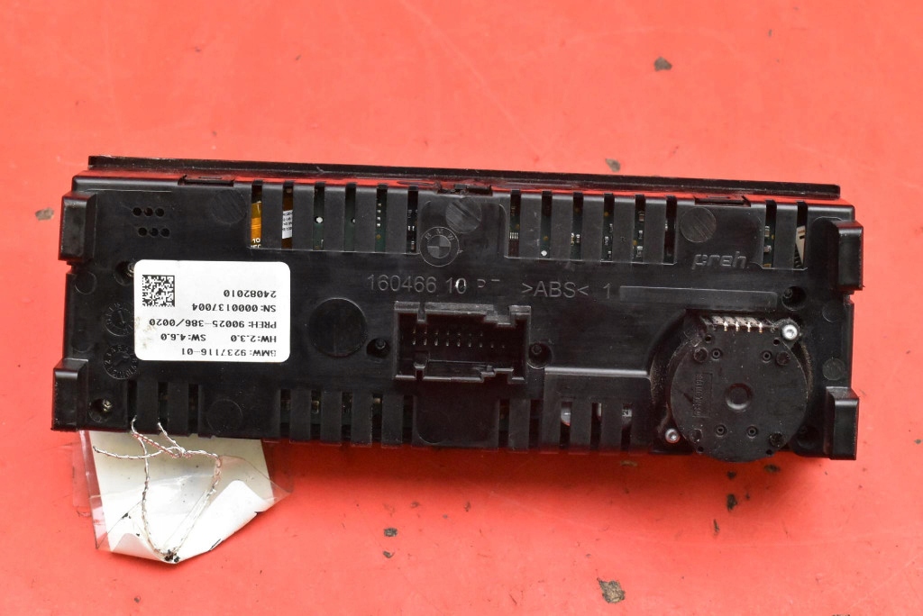 control panel air conditioning devices KLIMY 9237116 BMW F01 F02 08-12