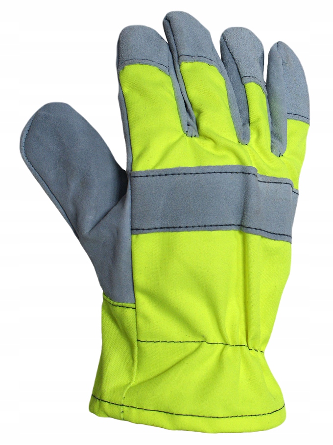 

Rękawice Robocze Mocne Skóra HI-VIS/EUROPOL/ROZ.9