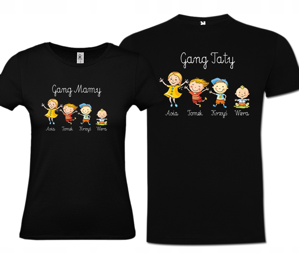 

Zestaw Koszulek Dla Mamy I Taty Gang Dzieci S