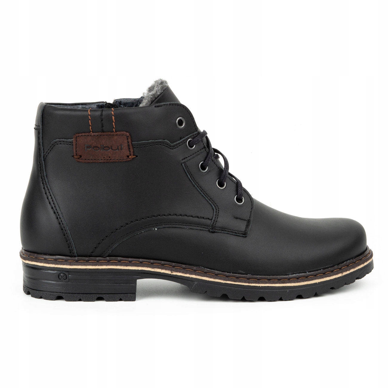 BUTY ZIMOWE SKÓRZANE OCIEPLONE J35S CZ BAFLO 43