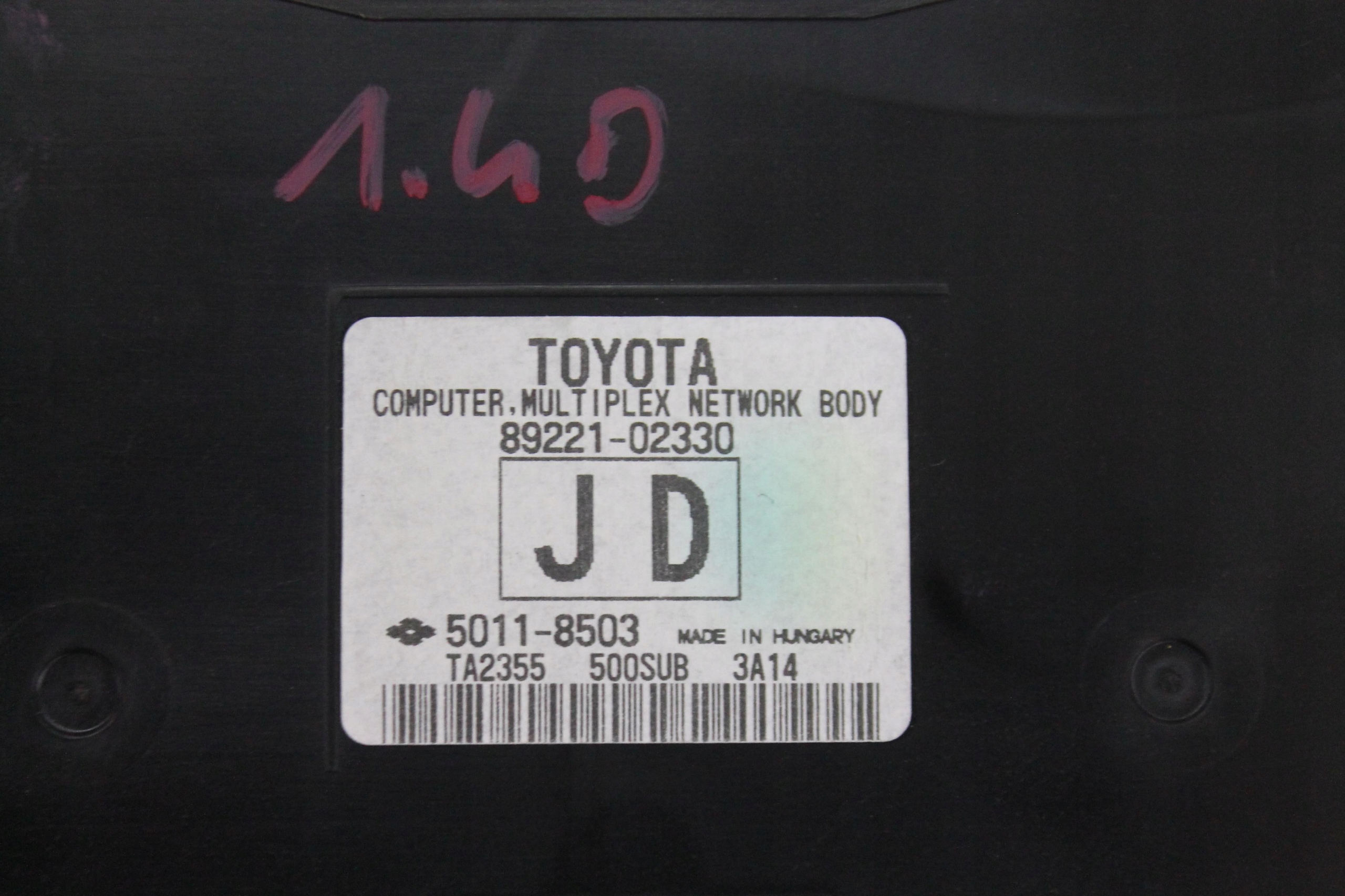 module control unit BSI 89221-02330 AURIS II E18 HB 12-18