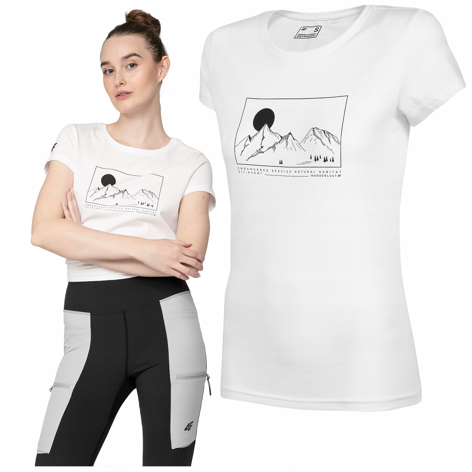 

Koszulka damska 4F T-shirt Bawełna TSD065 S