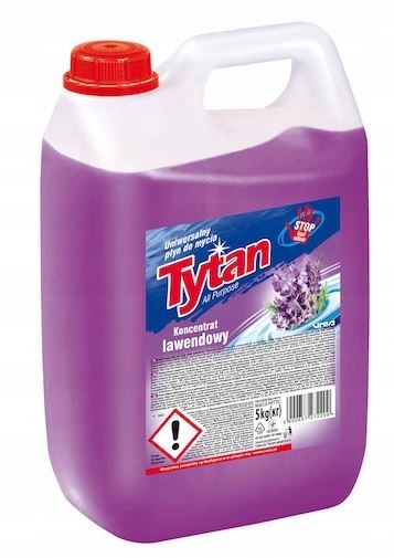 

Tytan Lawenda 5 Litrów Uniwersalny płyn do mycia
