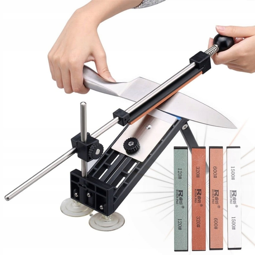 Profesjonalna Ostrzałka Noży Osełka Systemowa Ruixin Pro I 4 Kamienie