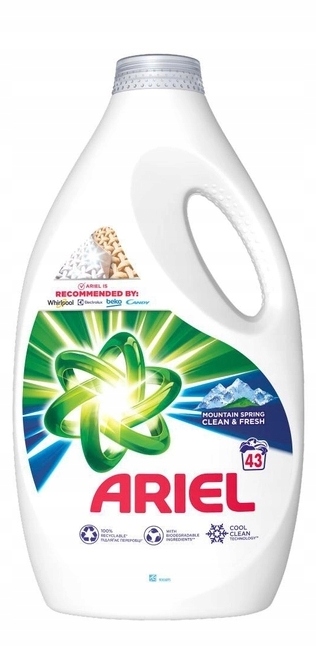 Levně Ariel Mountain Spring Tekutý prací prostředek, 2.15l
