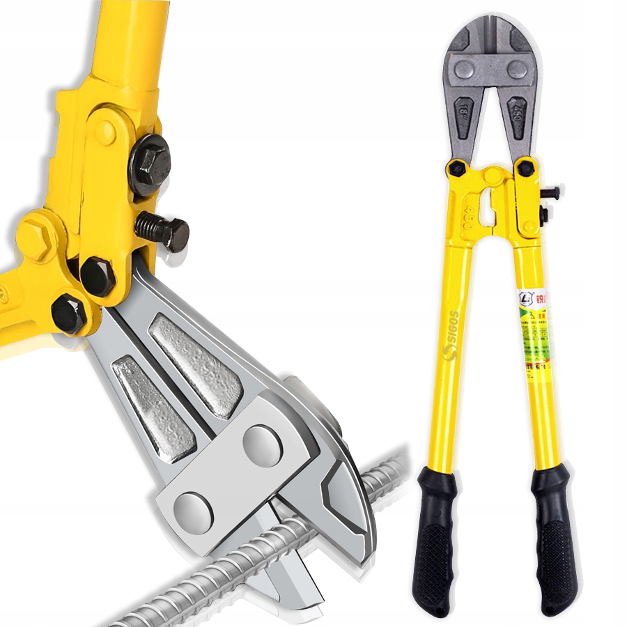 NOŻYCE SZCZYPCE DO CIĘCIA STALOWYCH PRĘTÓW DRUTU ŁAŃCUCHÓW 18