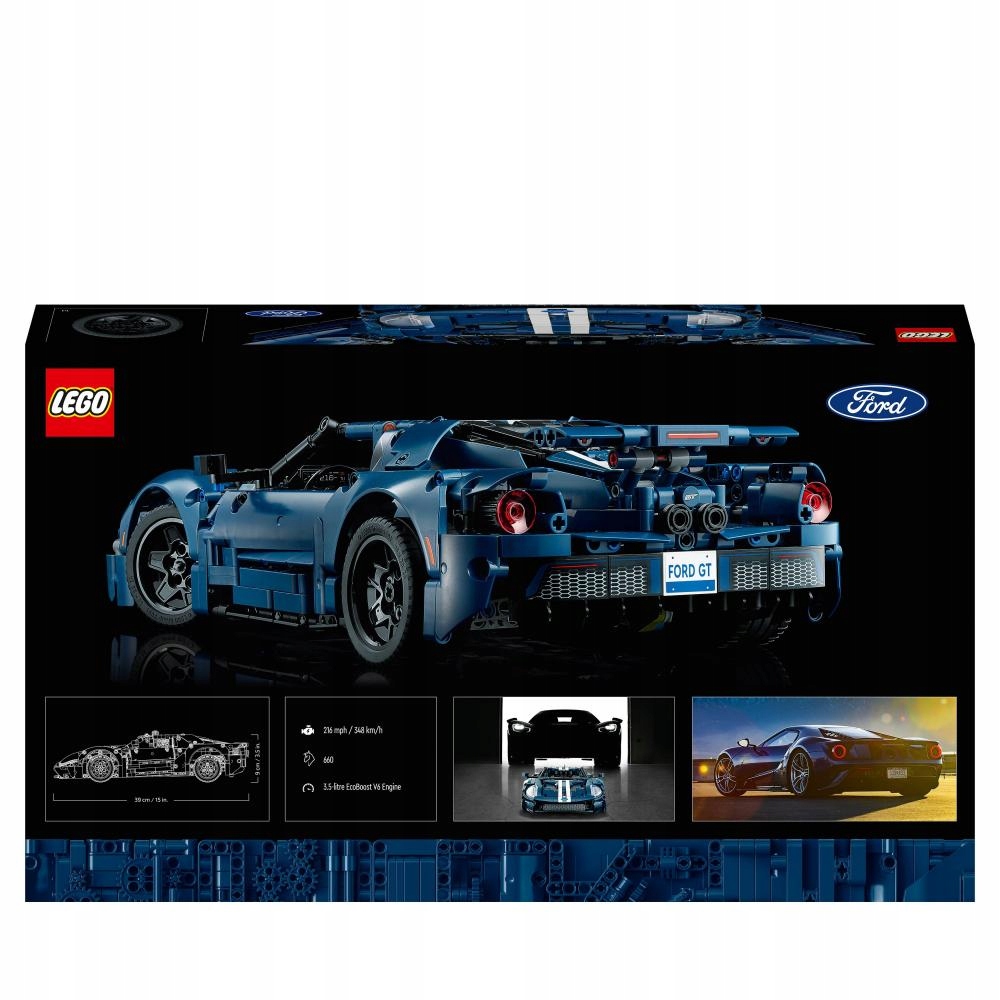 LEGO TECHNIC Ford GT, wersja z 2022 roku 42154 Płeć chłopcy
