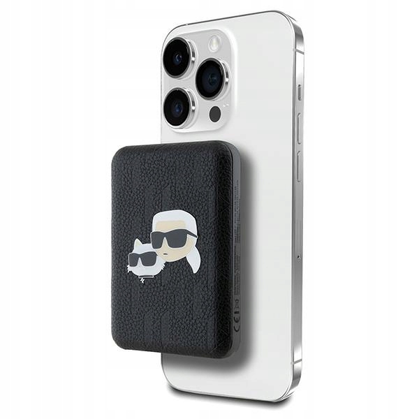 Indukcyjny Powerbank Karl Lagerfeld Karl&Choupette Head MagSafe 15W 5000mAh