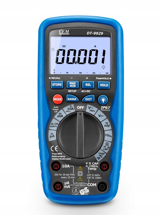 DT-9929 CEM multimetr przemysłowy IP67 True RMS - Sklep, Opinie, Cena w ...