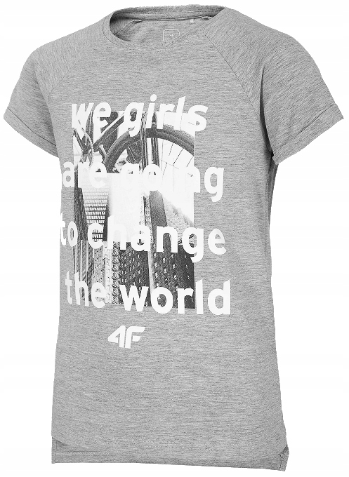 

4F T-shirt Dziewczęcy Koszulka _ JTSD005A _ r. 152